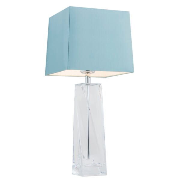 Lampa stołowa szklana LILLE 3839 błękitna - Argon