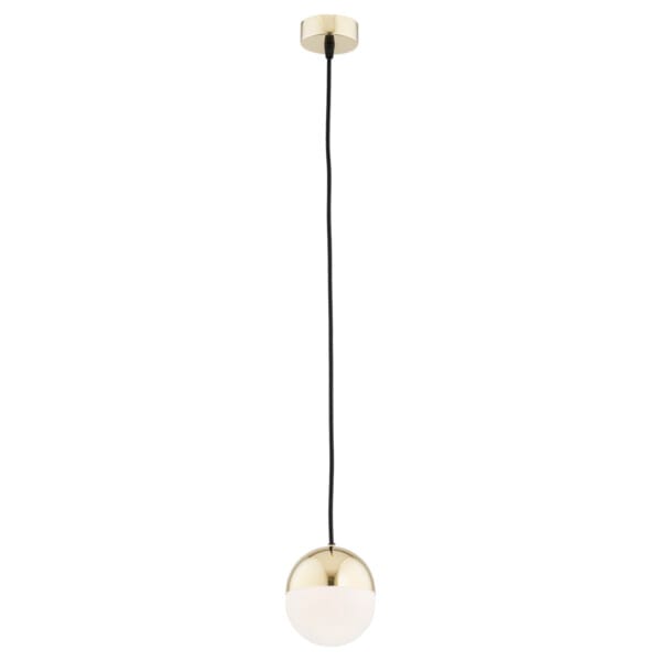 Lampa stylowa wisząca LIVIA 4031 mirror ball złota kula – Argon