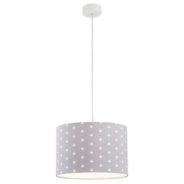 Lampa dziecięca wisząca dziecięca MAGIC 4134 szara gwiazdki – Argon