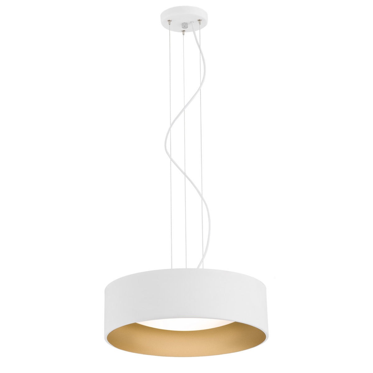 Lampa wisząca nowoczesna MOHITO 1213 biel i złoto - Argon