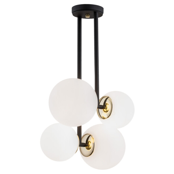Lampa wisząca nowoczesna MORITZ 1739 złoto czerń biel - Argon