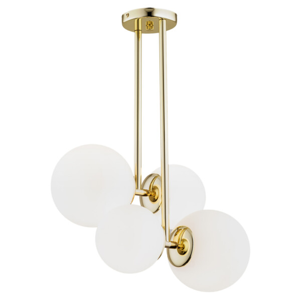 Lampa wisząca nowoczesna MORITZ 1743 złoto i biel - Argon
