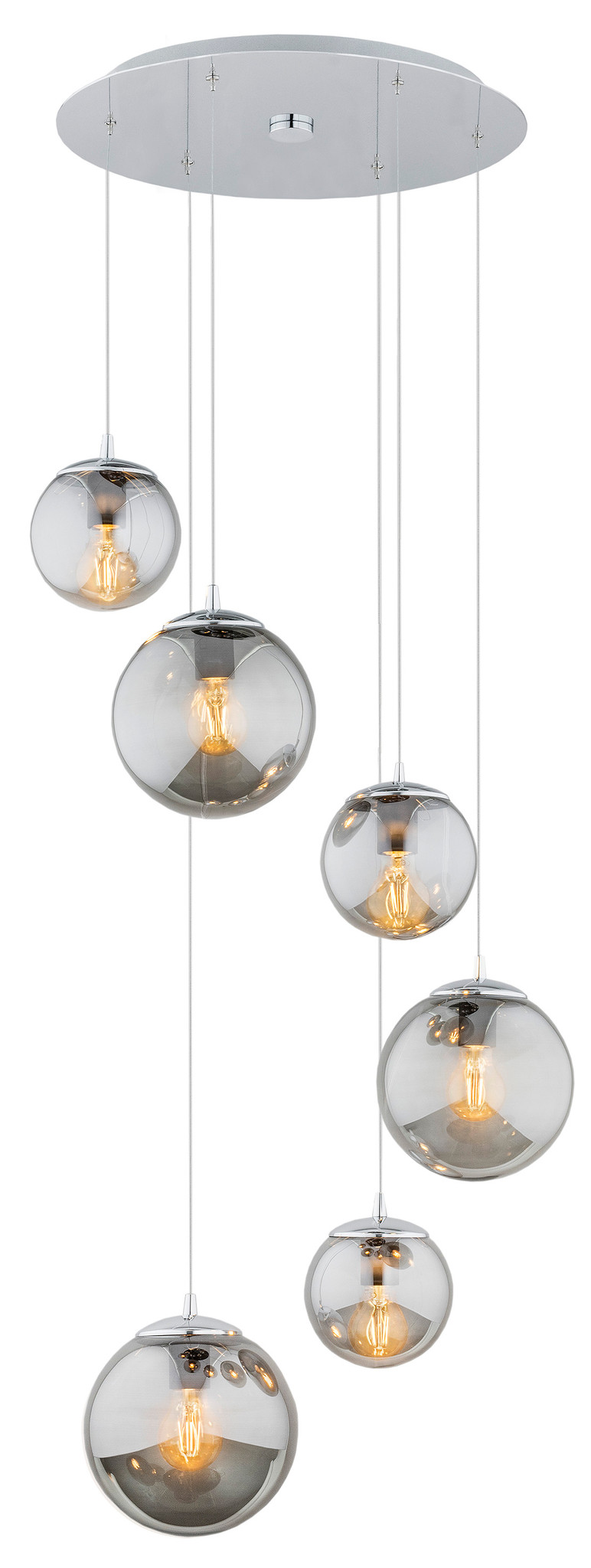 Lampa wisząca szklana OPTICA 2529 designerka - Argon