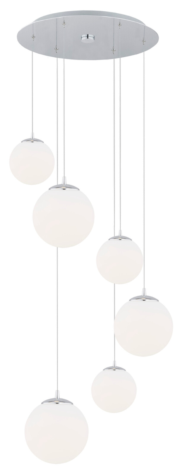 Lampa wisząca nowoczesna OPTICA 2530 szklane kule opal – Argon
