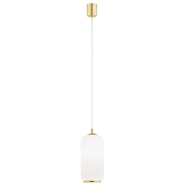 Lampa wisząca elegancka PALLADO 4993 złoto i biel - Argon