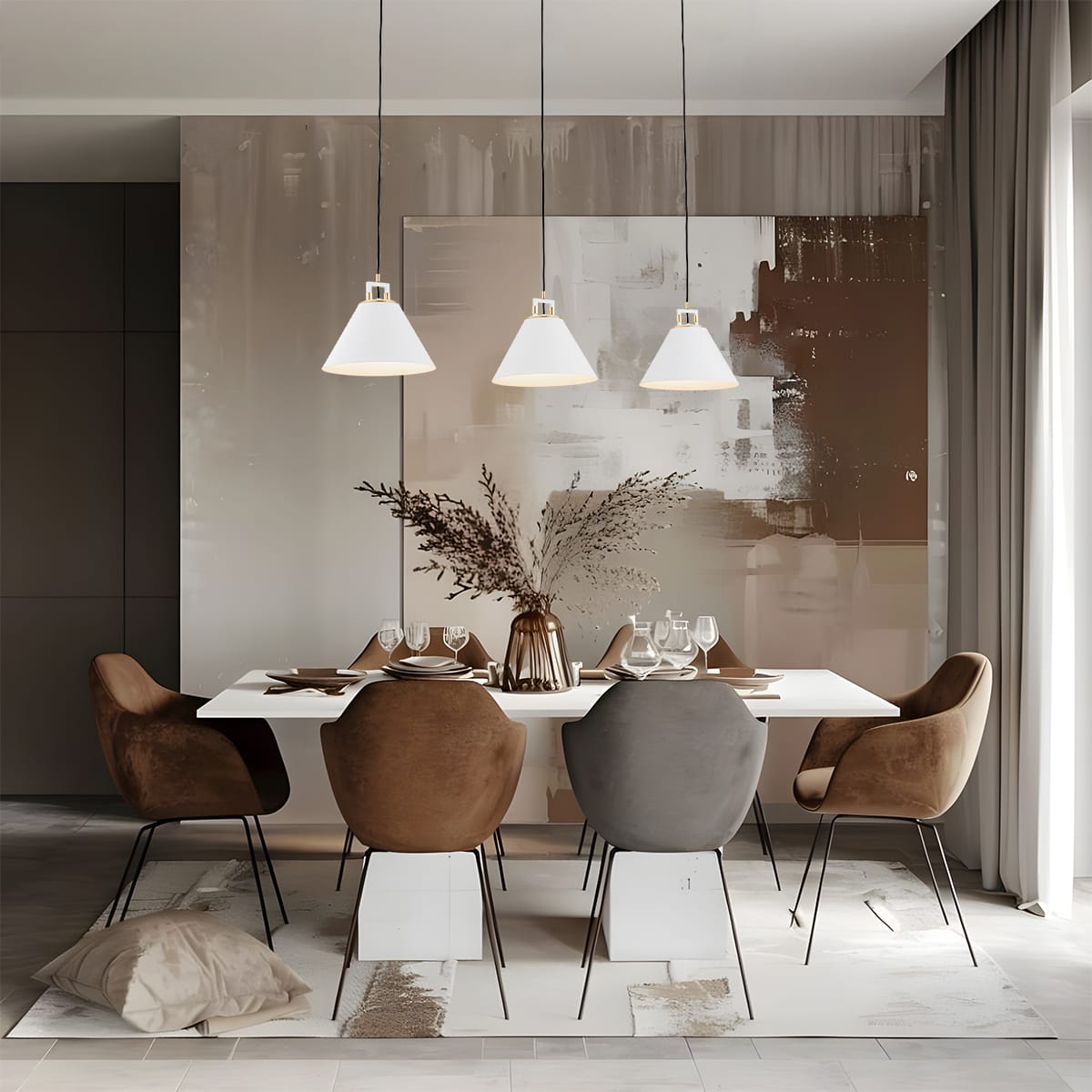 Lampa nad stół loft wisząca ORTE 6173 - Argon - obrazek 2
