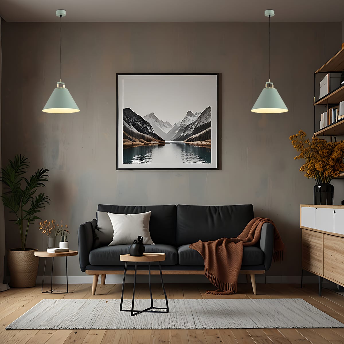 Lampa loft wisząca szałwiowa ORTE 4916 - Argon - obrazek 2