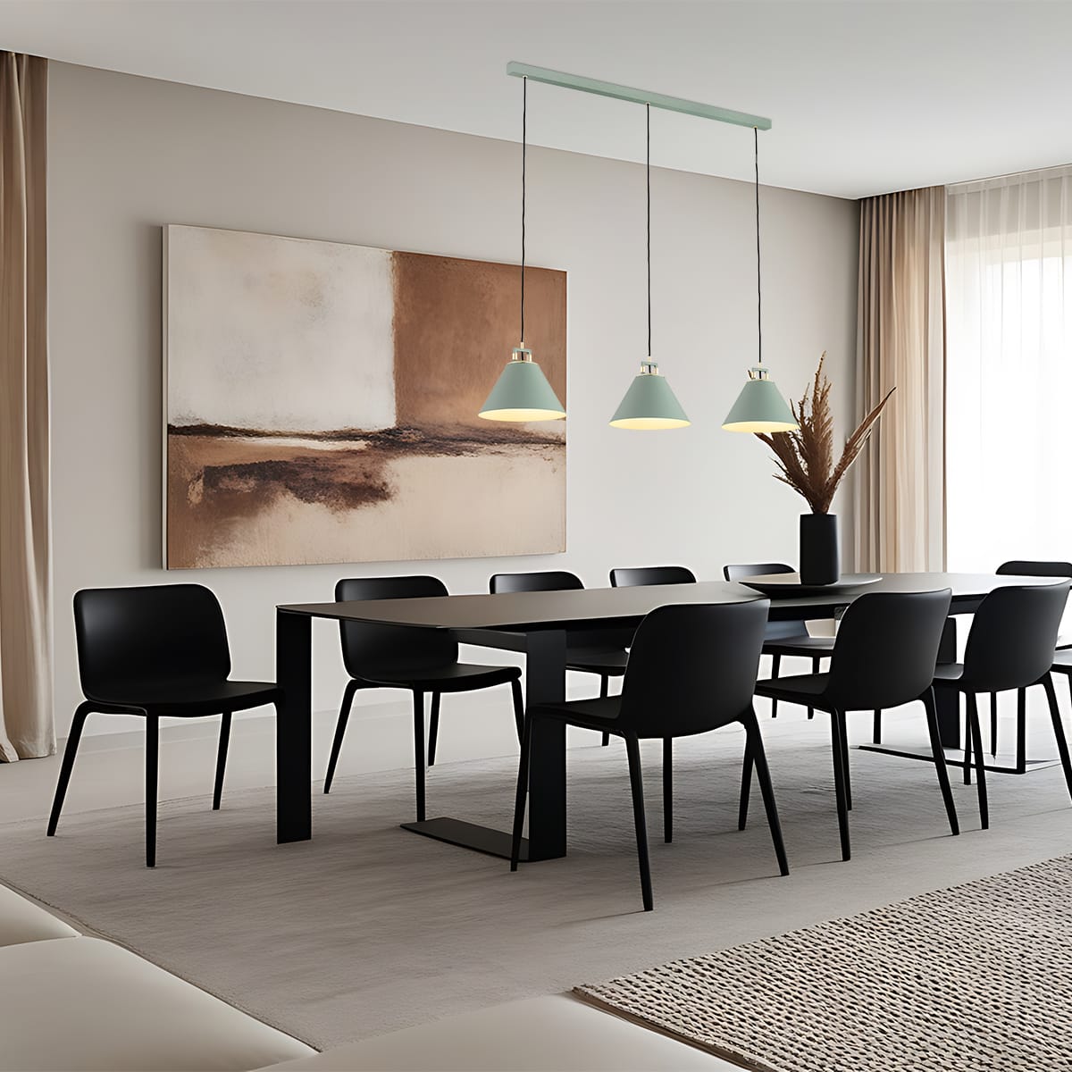 Lampa nad stół loft wisząca ORTE 6177 - Argon - obrazek 2