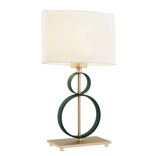 Lampa stołowa elegancka zielone obręcze PERSEO 8317 - Argon