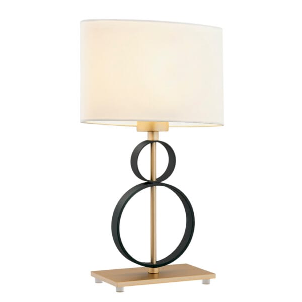 Lampa stołowa elegancka czarne obręcze PERSEO 8373 - Argon