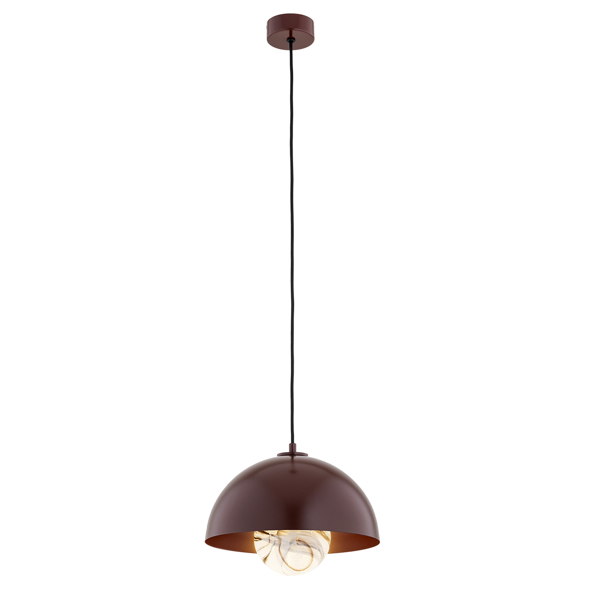 Lampa wisząca skandynawska PIAVA 8444 marmur i brąz - Argon