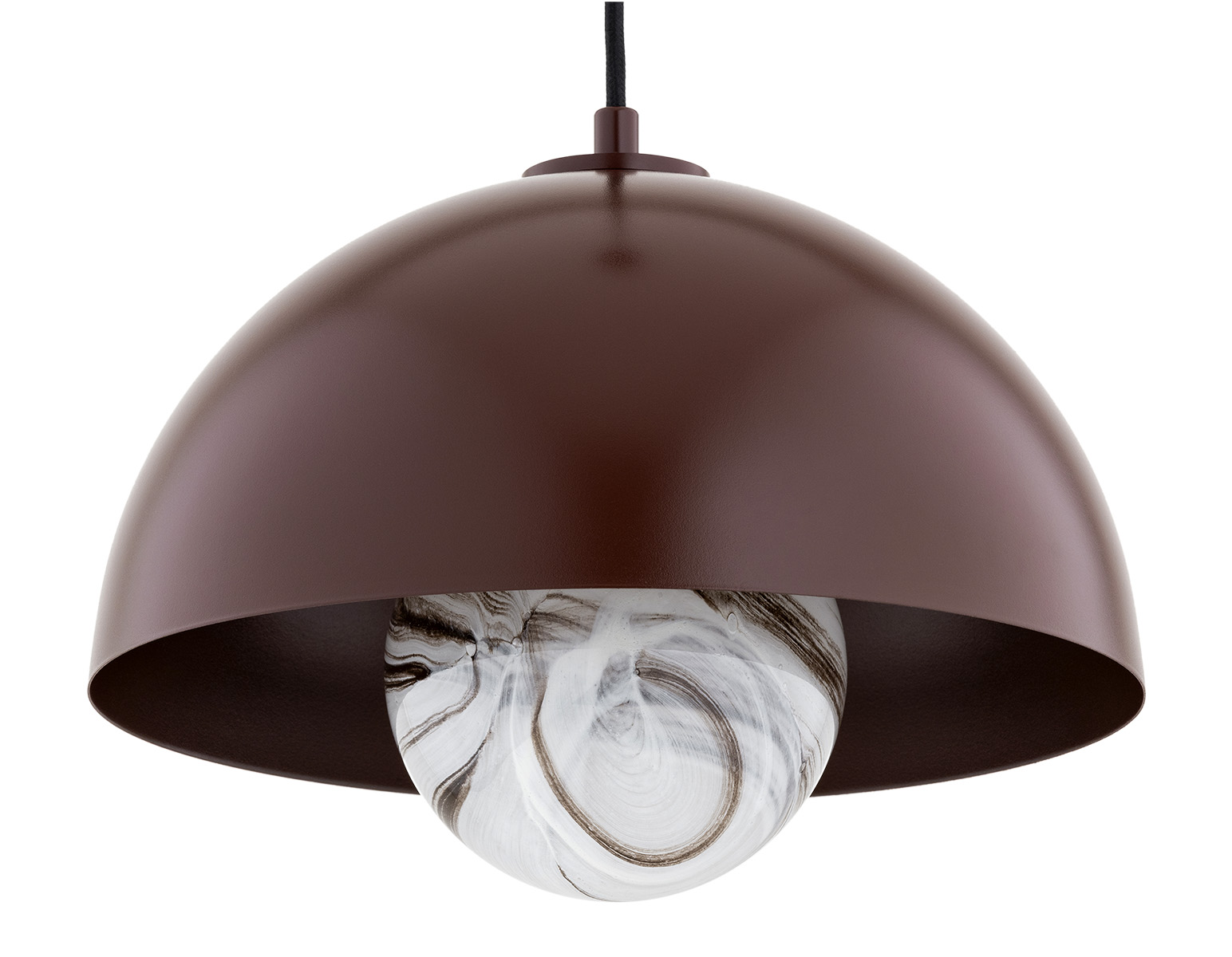 Lampa wisząca skandynawska PIAVA 8444 marmur i brąz - Argon - obrazek 3