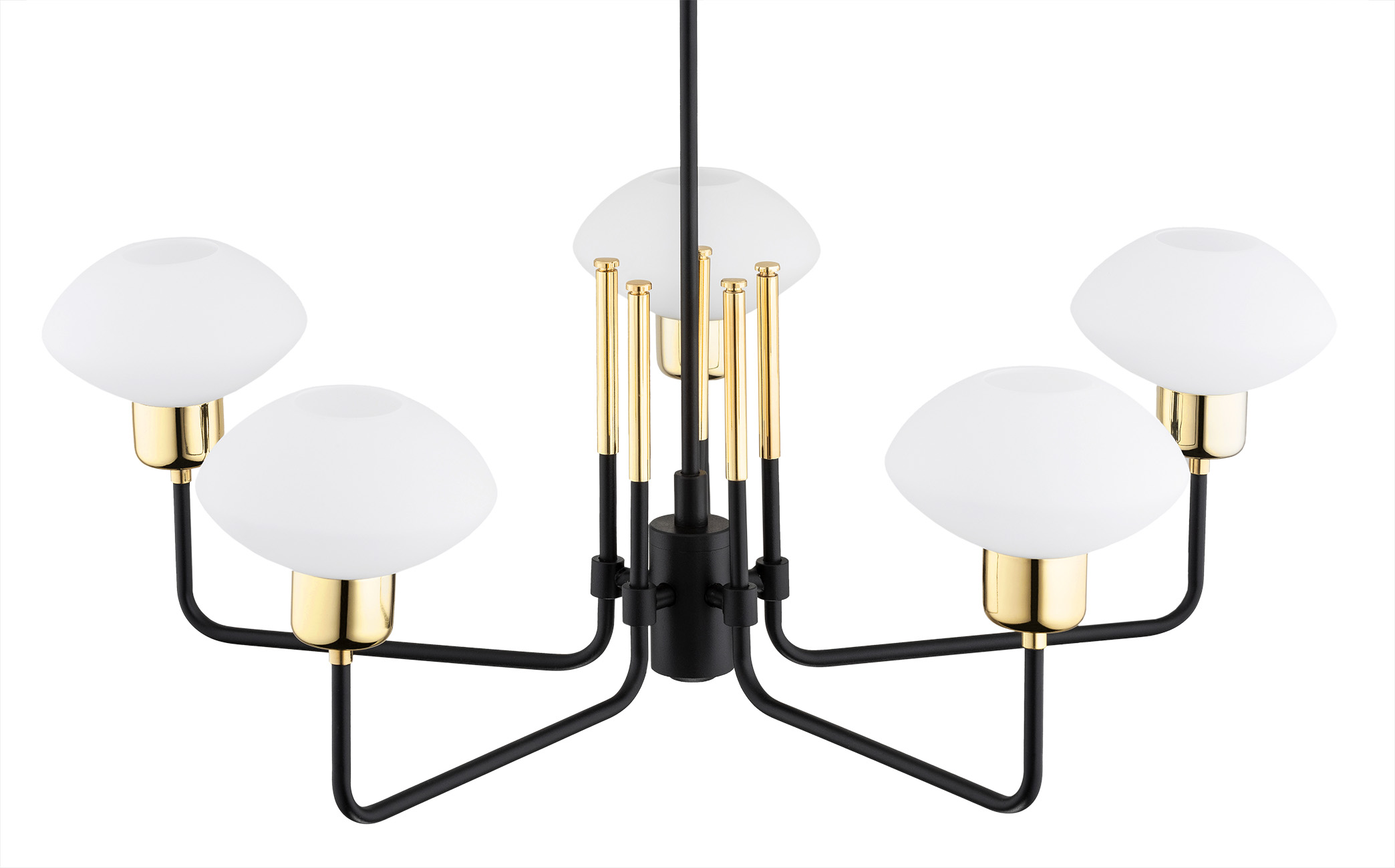 Żyrandol elegancki RAVELLO 2128 czerń opal złoto - Argon - obrazek 3