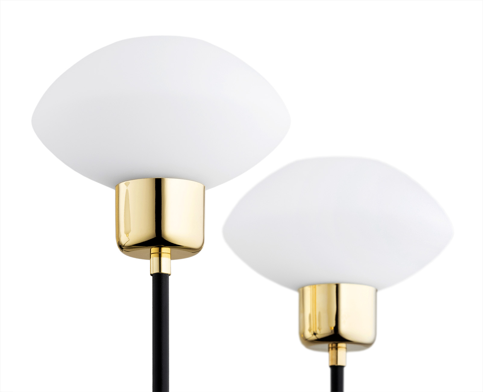 Żyrandol elegancki RAVELLO 2128 czerń opal złoto - Argon - obrazek 4
