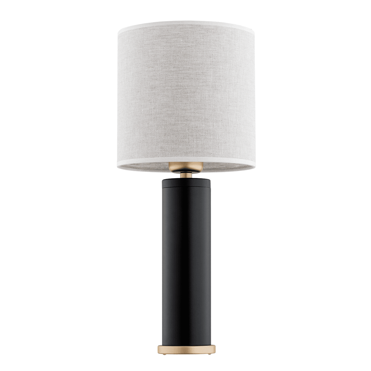 Lampa stołowa z lnianym abażurem RIVA 8316 czarna - Argon - obrazek 2