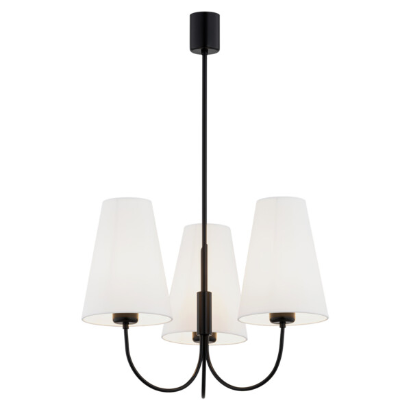 Żyrandol elegancki SAFIANO 6268 biel i czerń - Argon