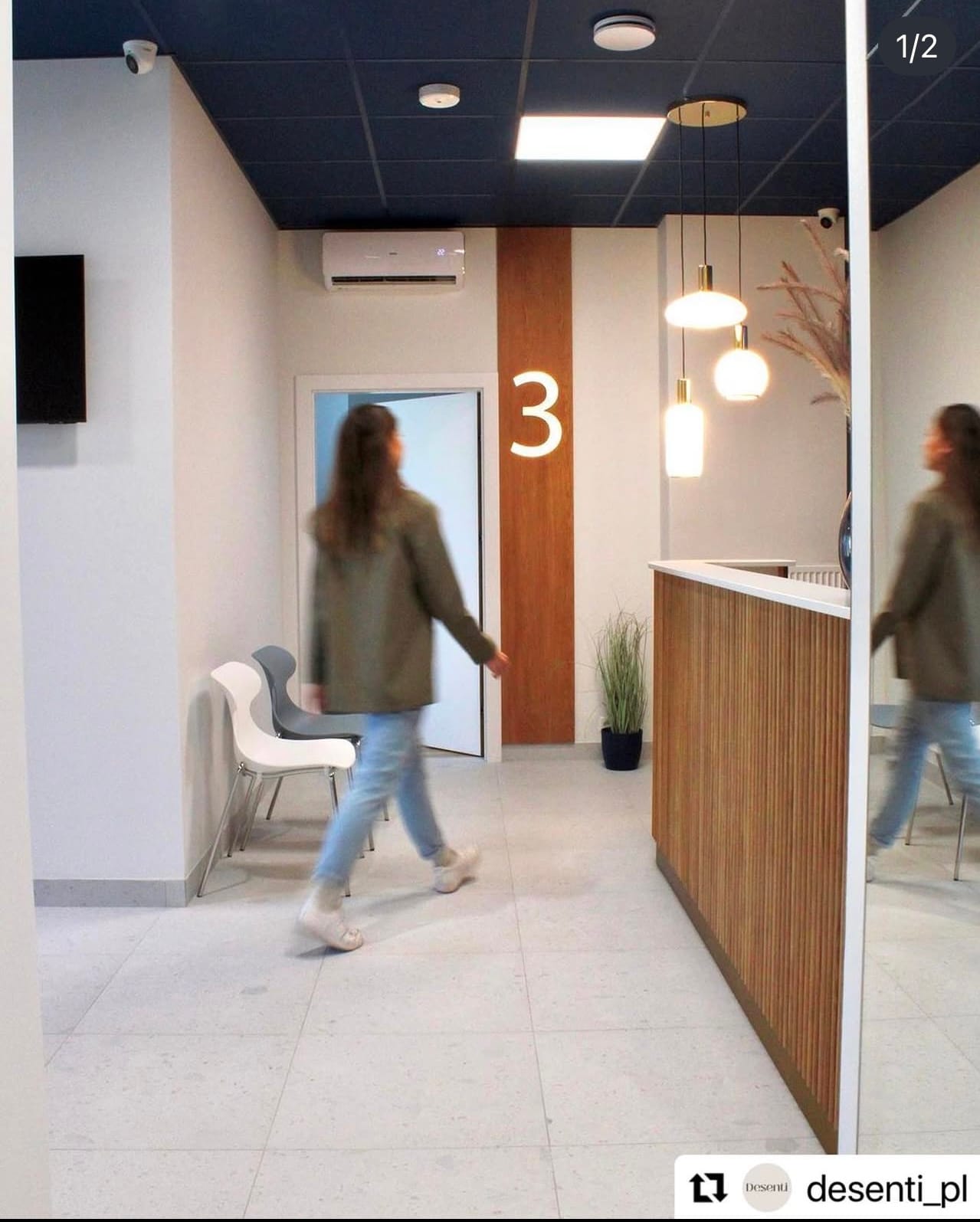 Lampa nad stół stylowa wisząca SAGUNTO 1489 potrójna mleczna złoto - Argon - obrazek 2