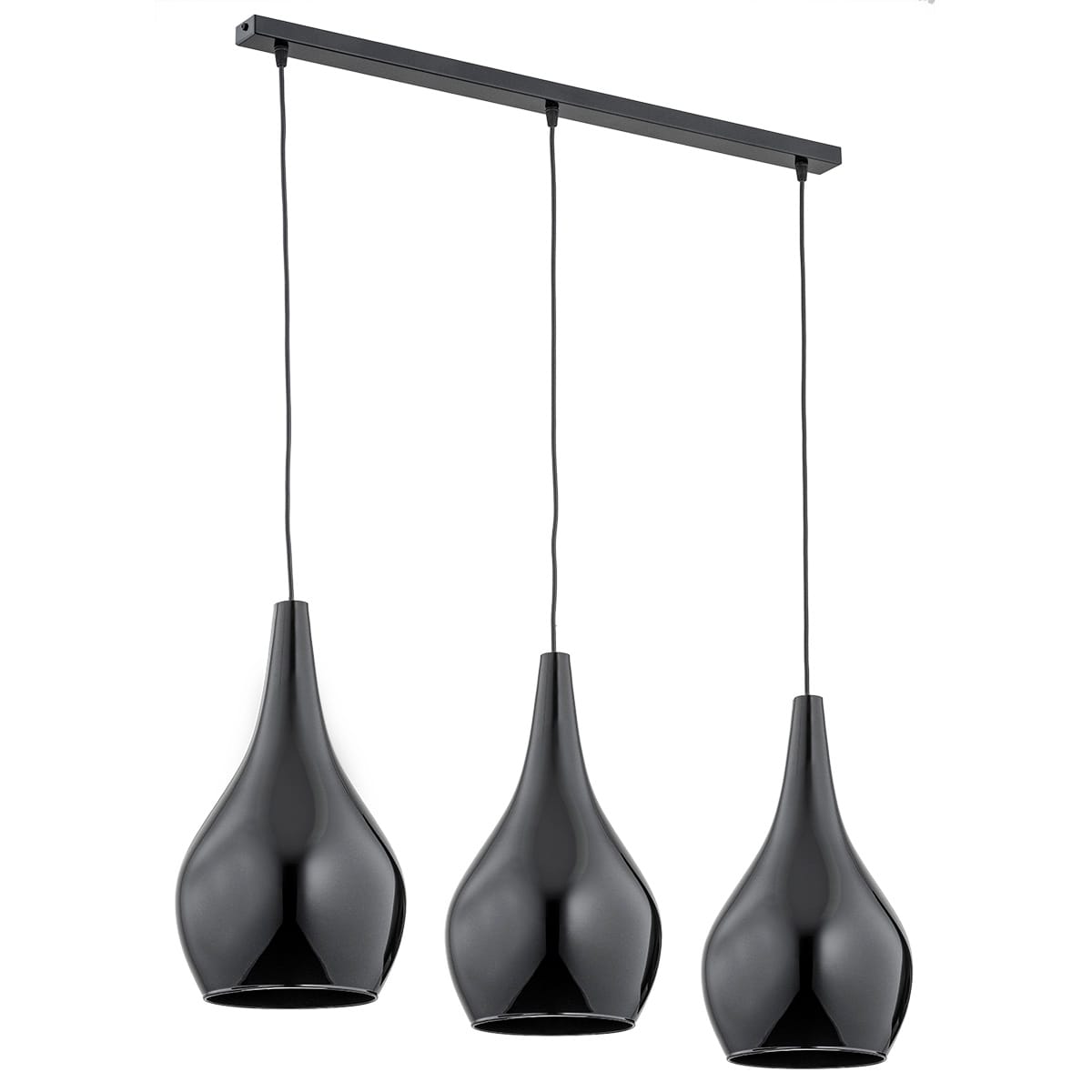 Lampa nad stół wisząca nowoczesna SANTANA 1409 na listwie czarna – Argon