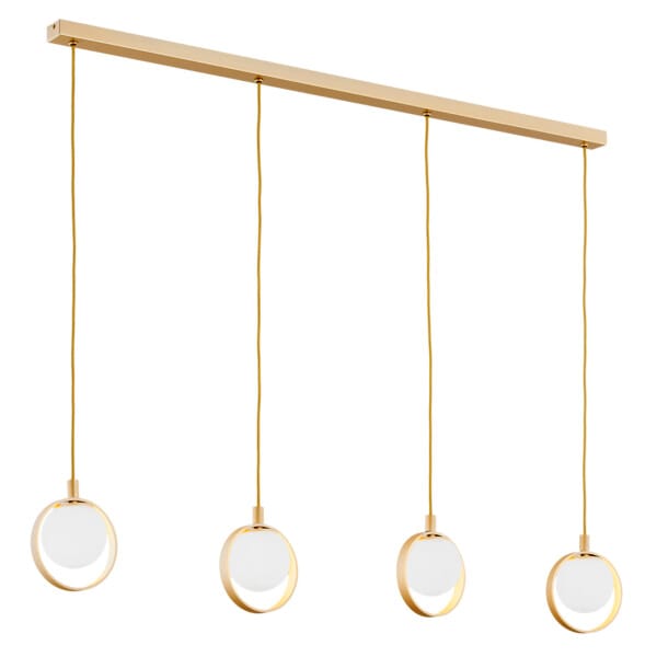 Lampa wisząca designerska SATURNIA 1809 kule z obręczami - Argon