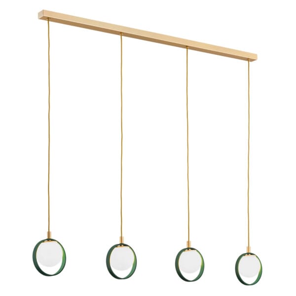 Lampa wisząca designerska SATURNIA 1808 kule z obręczami - Argon