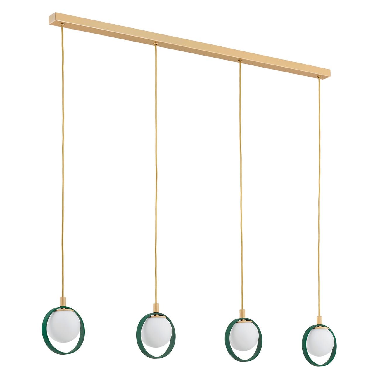 Lampa wisząca designerska SATURNIA 1808 kule z obręczami - Argon - obrazek 2
