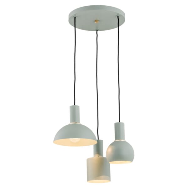 Lampa wisząca designerska SINES 1470 potrójna zielona - Argon