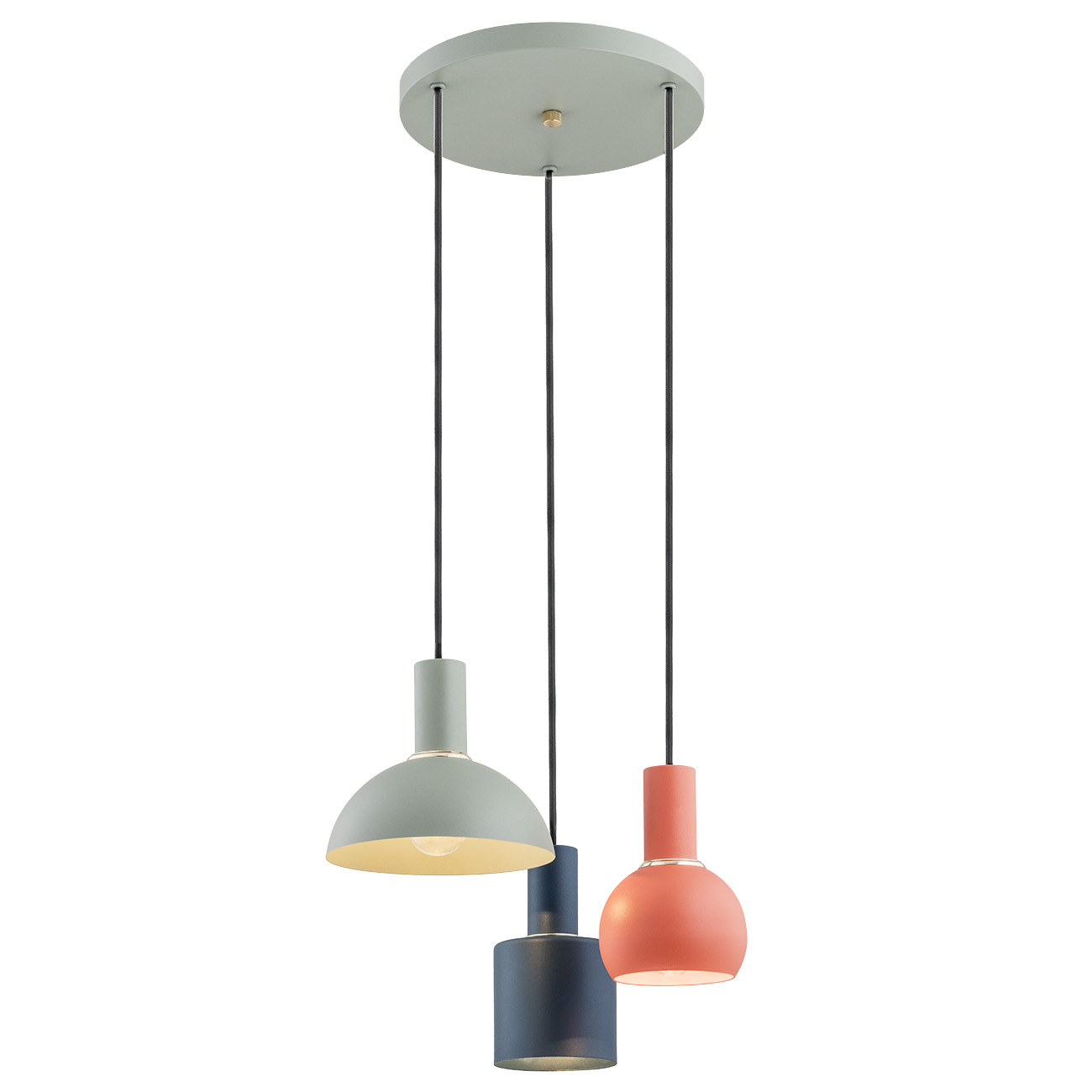 Lampa wisząca nowoczesna SINES 1479 potrójna multikolor - Argon