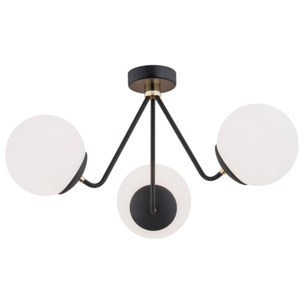 Lampa sufitowa plafon TOMAR 1478 elegancki czarny - Argon
