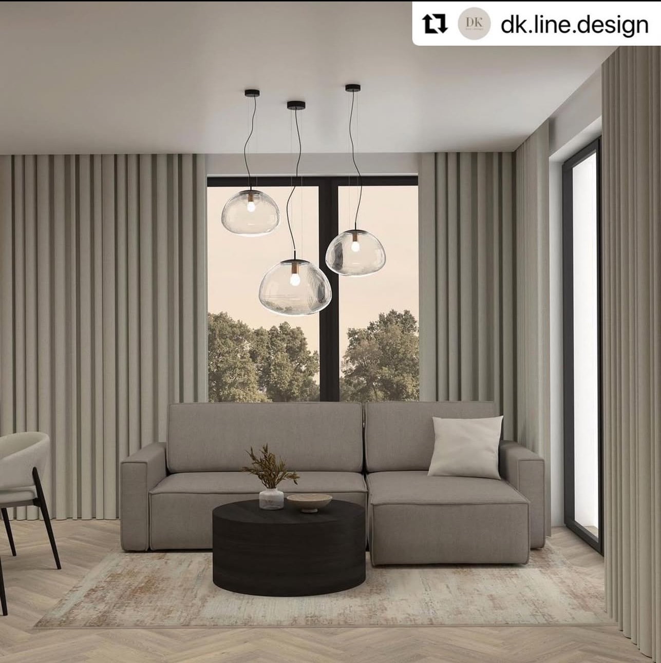 Lampa wisząca stylowa TRINI 4332 elegancka czarna - Argon - obrazek 3