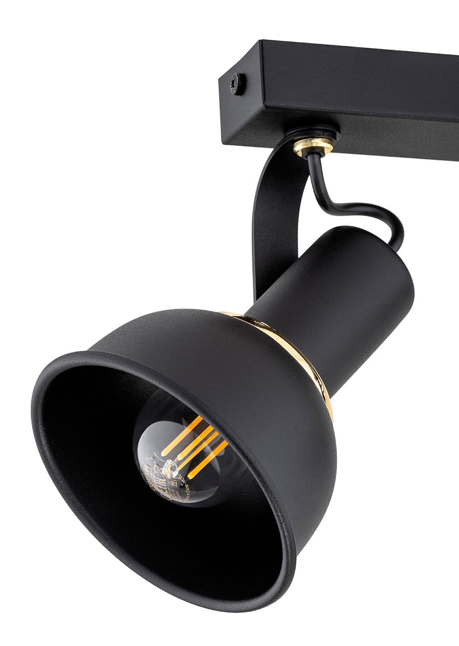 Plafon reflektory na listwie TWIST 7037 czarny - Argon - obrazek 3
