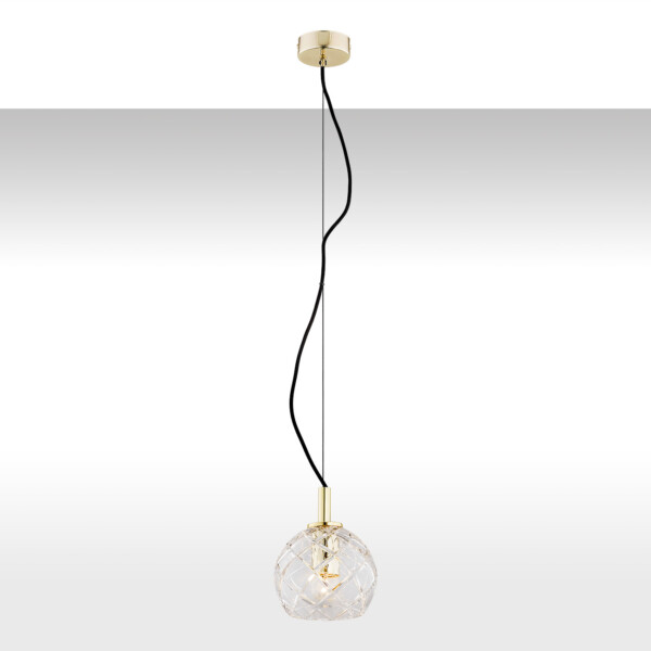 Lampa wisząca nowoczesna OVIEDO 4200 kryształowa mosiądz - Argon