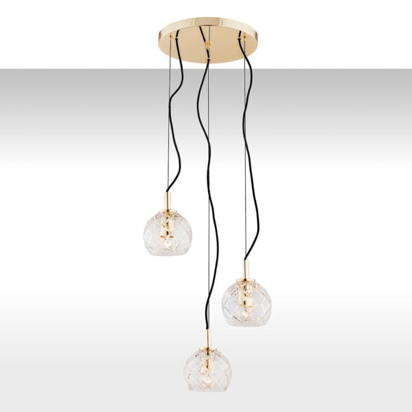 Lampa nad stół wisząca nowoczesna OVIEDO 1463 mosiądzowany - Argon