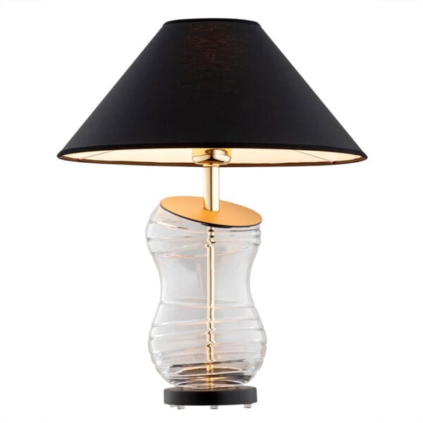 Lampa stołowa szklana elegancka VENETO 8037 czarna - Argon