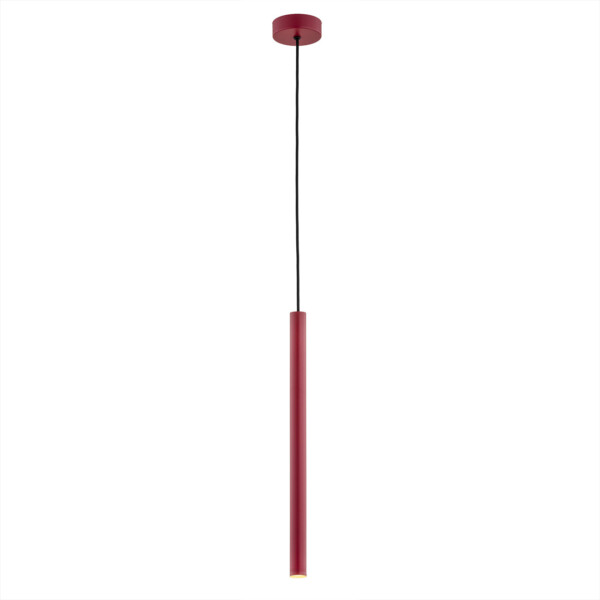 Lampa wisząca nowoczesna LED RIO 8331 czerwona rurka - Argon