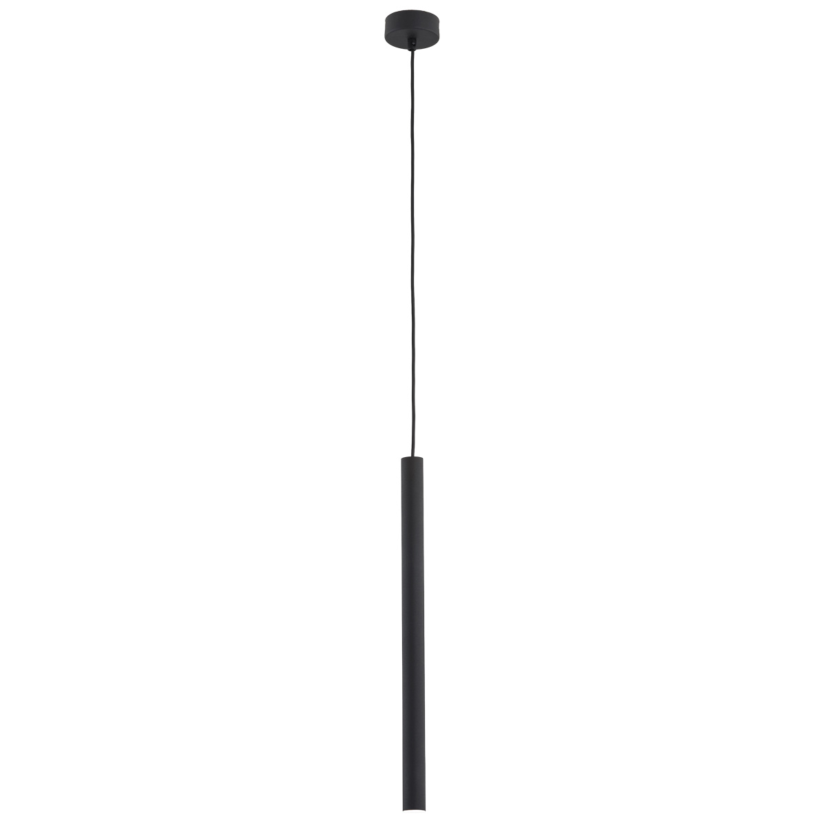 Lampa wisząca nowoczesna ETNA PLUS 8067 czarna rurka - Argon