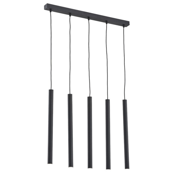 Lampa wisząca nowoczesna ETNA PLUS 2137 czarne rurki - Argon