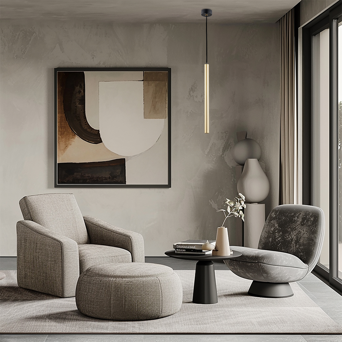 Lampa wisząca nowoczesna SICILIA PLUS 8104 złota rurka - Argon - obrazek 4