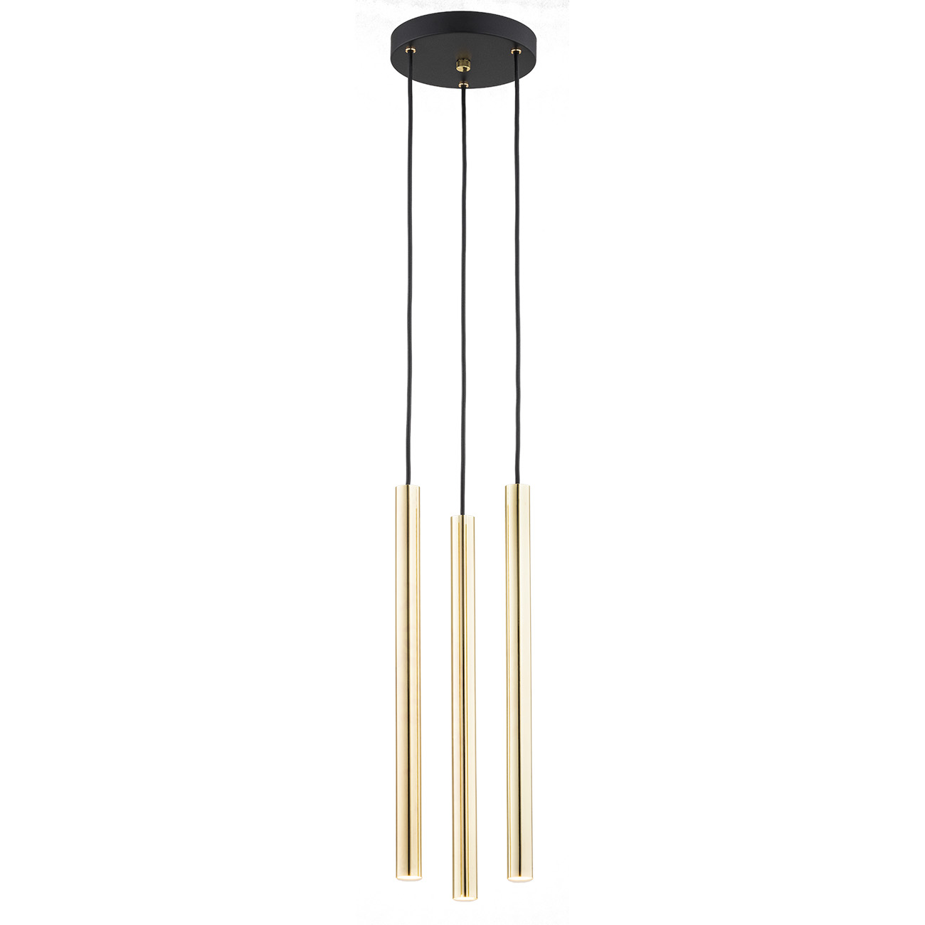 Lampa wisząca elegancka SICILIA PLUS 6191 złote rurki - Argon
