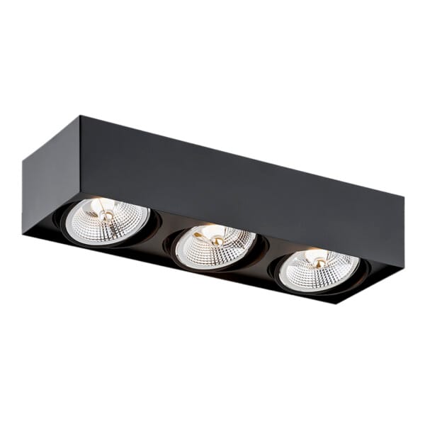 Oprawa sufitowa RODOS PLUS 6118 GU10x3 czarna - Argon