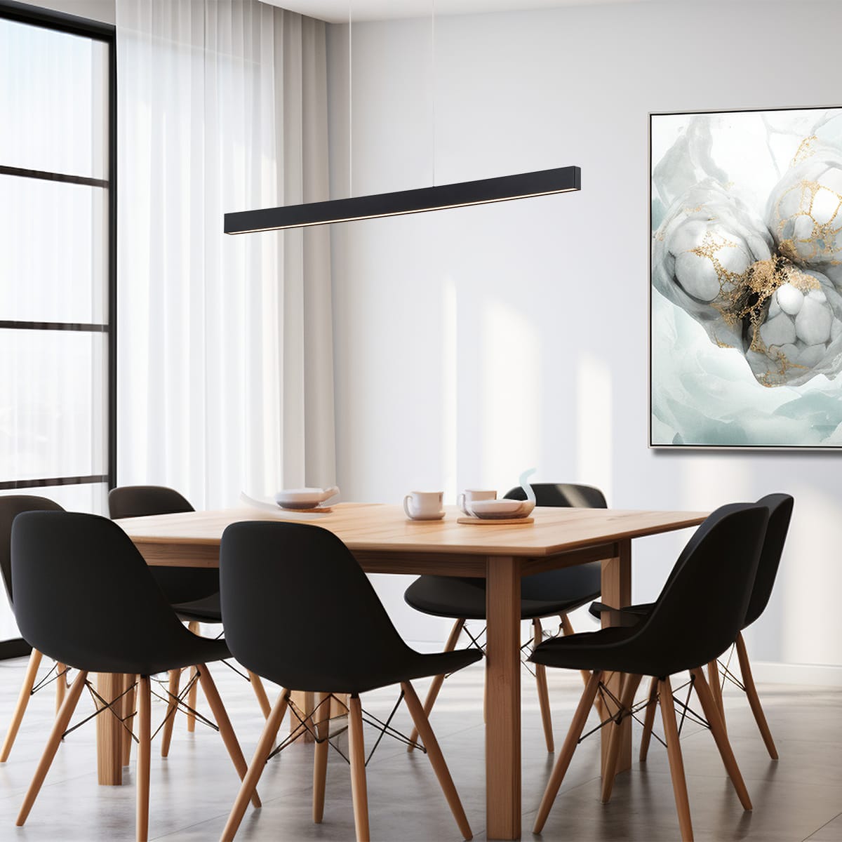 Lampa wisząca belka BALANS 8303 czarna - Argon - obrazek 2