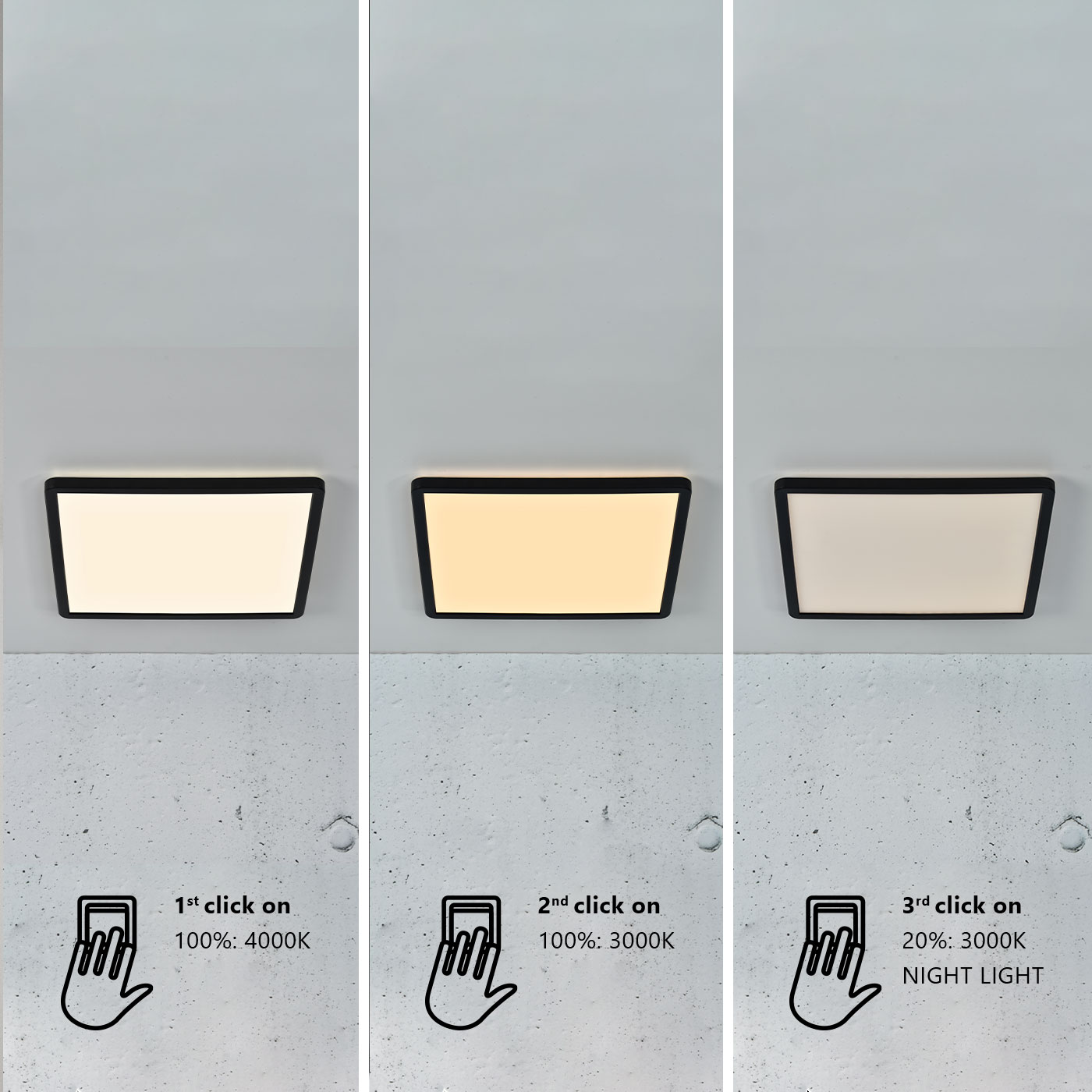Plafon klasyczny łazienkowy OJA 29 SQUARE NO2015066103 - Nordlux - obrazek 6