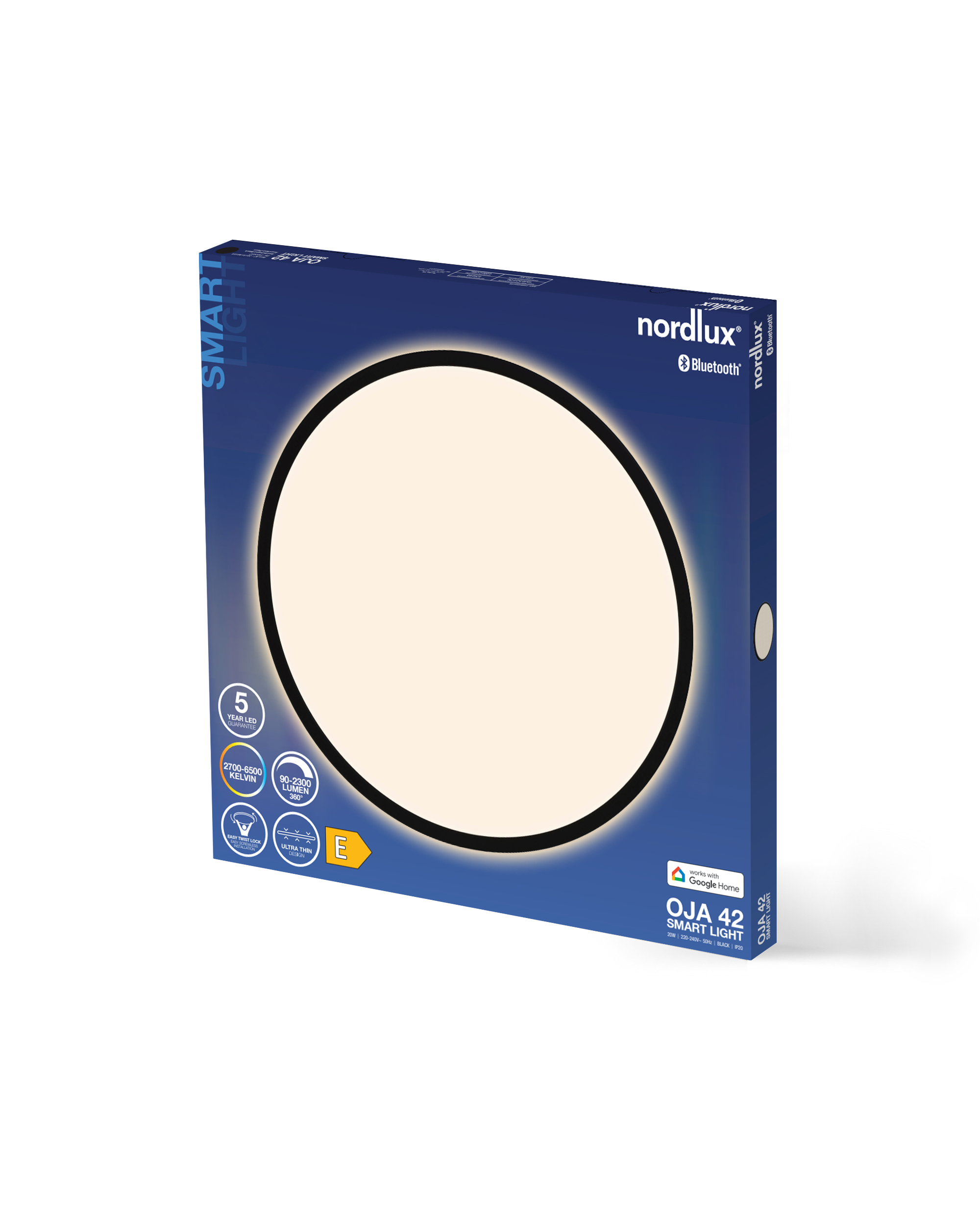 Lampa sufitowa Oja Smart Nordlux 1xModuł LED Tworzywo sztuczne Czarny NO2015136103 - Nordlux - obrazek 3