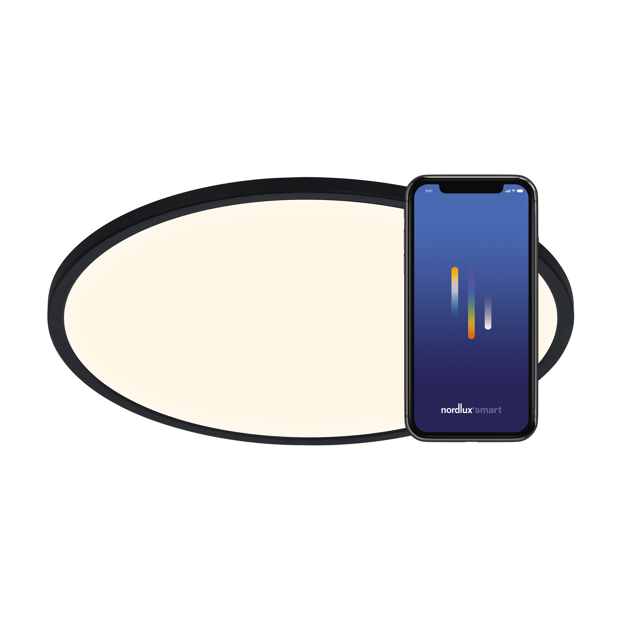 Lampa sufitowa Oja Smart Nordlux 1xModuł LED Tworzywo sztuczne Czarny NO2015136103 - Nordlux - obrazek 4