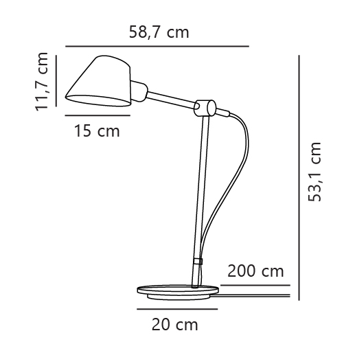 Lampa stołowa STAY LONG TABLE NO2020445003 - Nordlux - obrazek 3