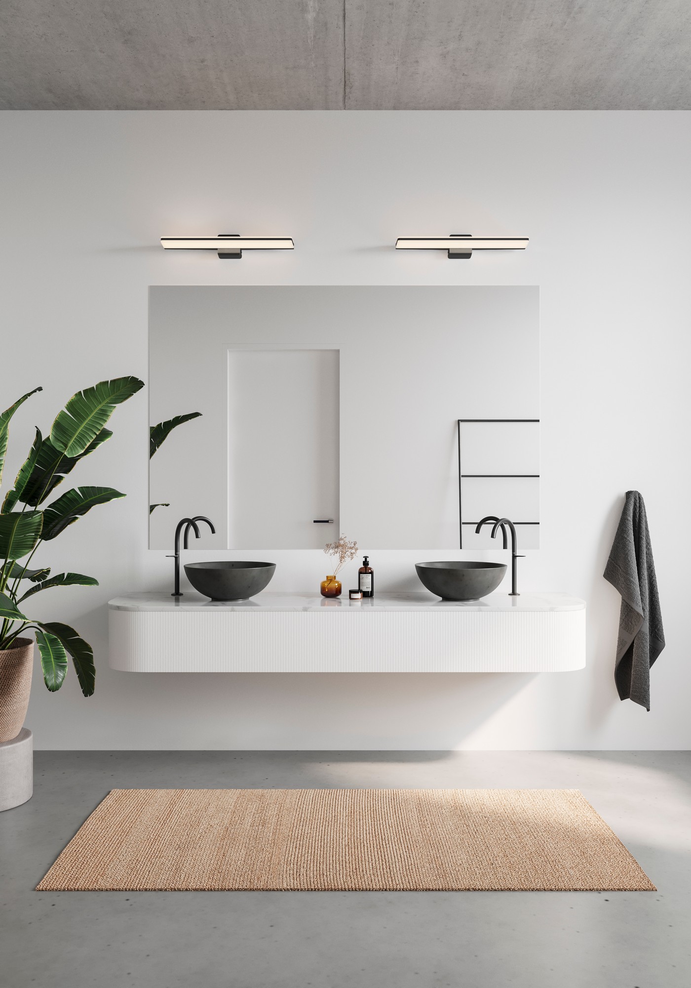 Lampa ścienna TINIA Nordlux 1xModuł LED Metal Czarny NO2210141003 - Nordlux - obrazek 3