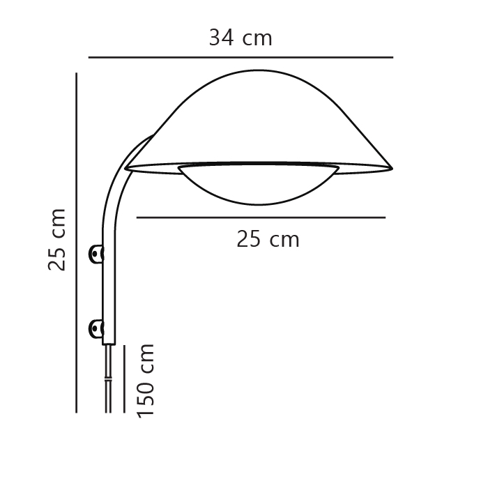 Lampa ścienna FREYA Nordlux 1xE14 40W Metal Czarny NO2213101003 - Nordlux - obrazek 5