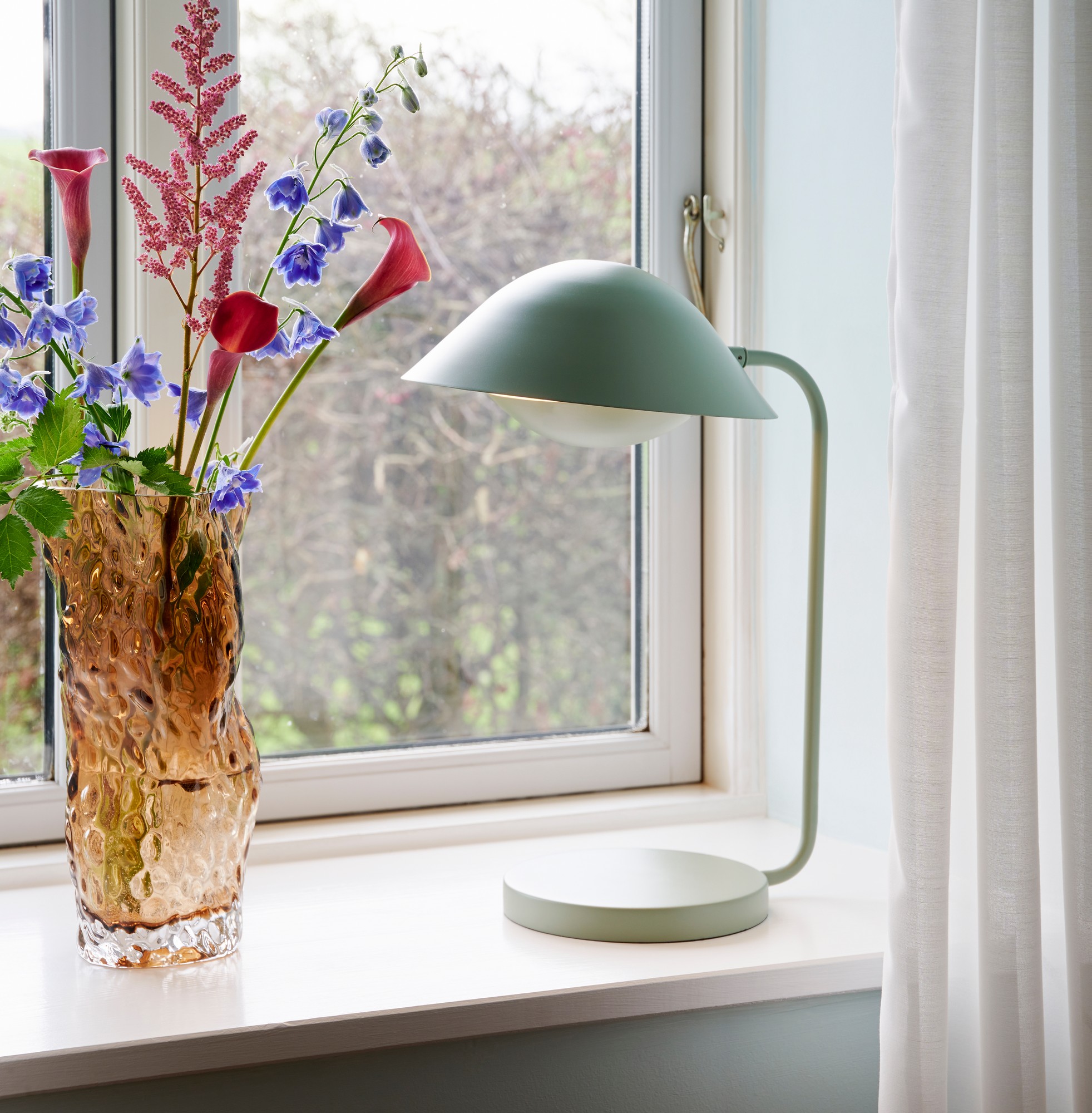 Lampa stołowa FREYA Nordlux 1xE14 40W Metal Zakurzona zieleń NO2213115023 - Nordlux - obrazek 2