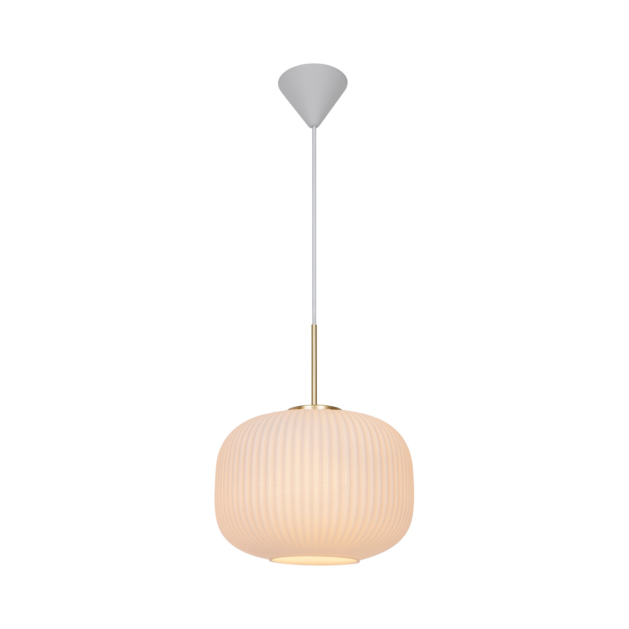 Lampa wisząca MILFORD Nordlux 1xE27 40W Szkło Biały NO2213213001 - Nordlux