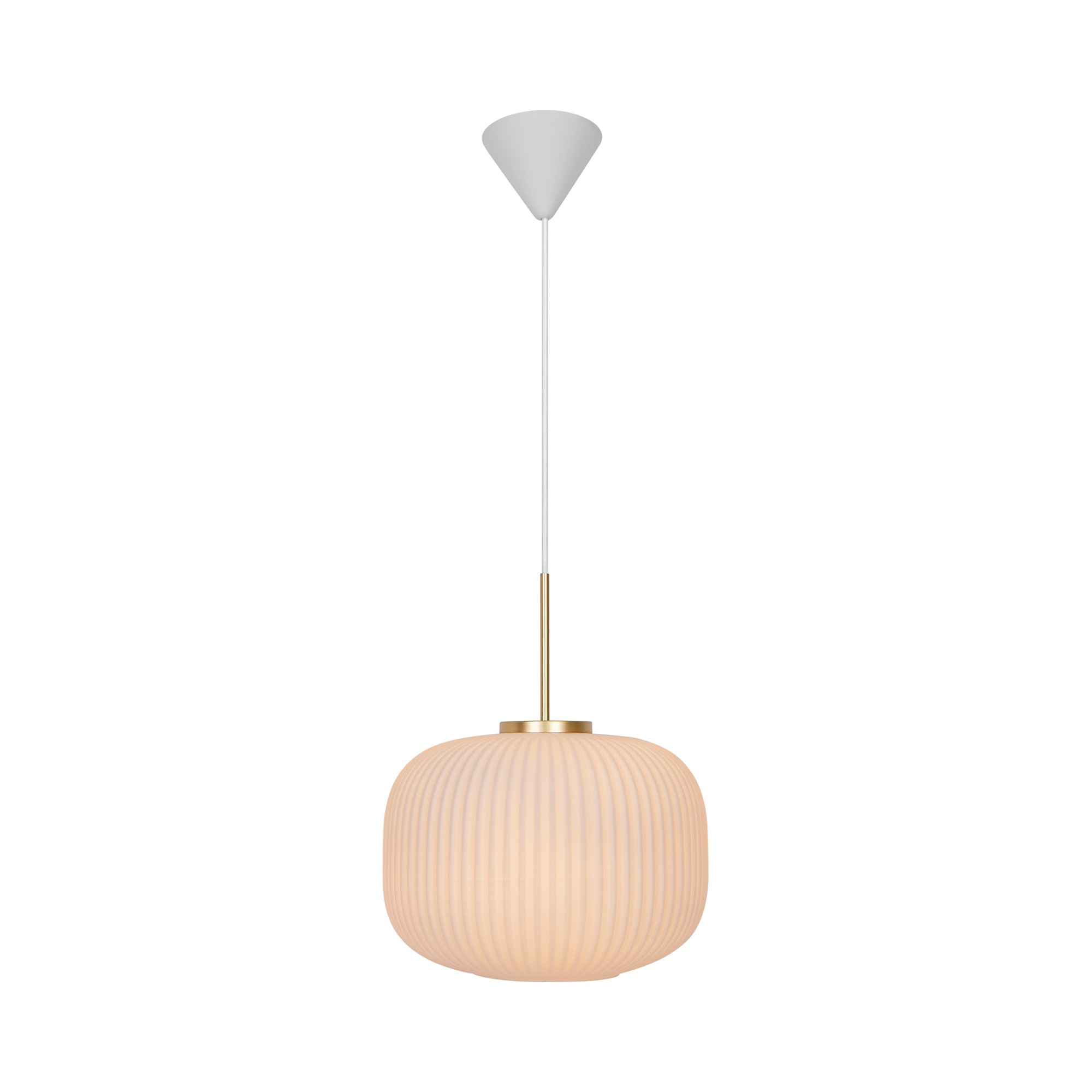 Lampa wisząca MILFORD Nordlux 1xE27 40W Szkło Biały NO2213213001 - Nordlux - obrazek 3