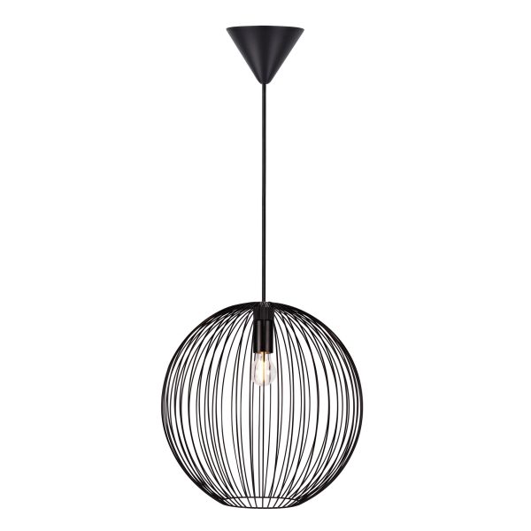 Lampa wisząca BERONI Nordlux 1xE27 60W Metal Czarny NO2213303003 - Nordlux